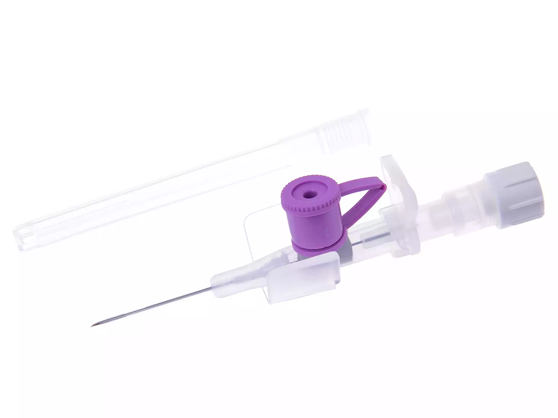 Катетер внутривенный 26G, длина 19мм, диаметр 0,6мм, цвет фиолетовый, стерильный