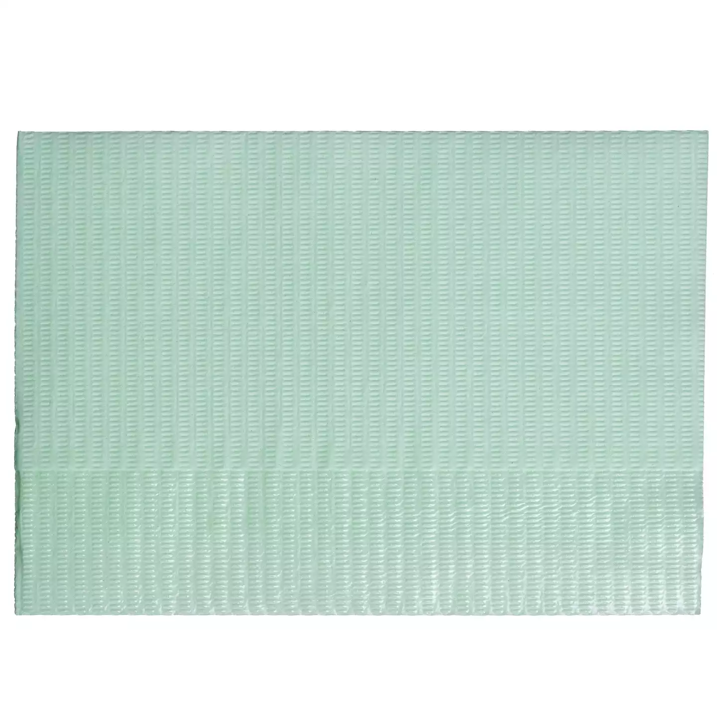 Салфетка-нагрудник Euro Standart, размер 35*45см, 3-х слойные, 2 сл.бумага+полиэтилен, нестерильная, цвет зеленый