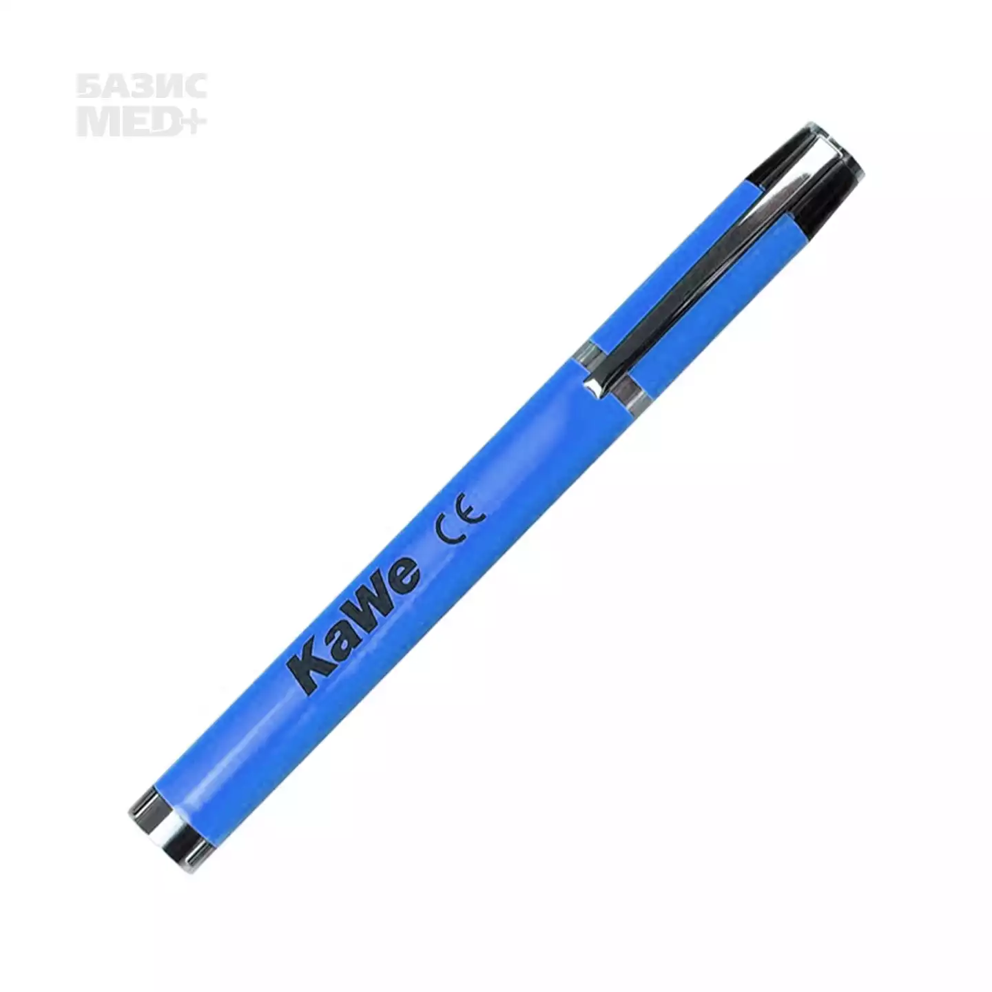 Фонарик диагностический CLIPLIGHT с вакуумной лампочкой (желтый свет) металлический, цвет синий