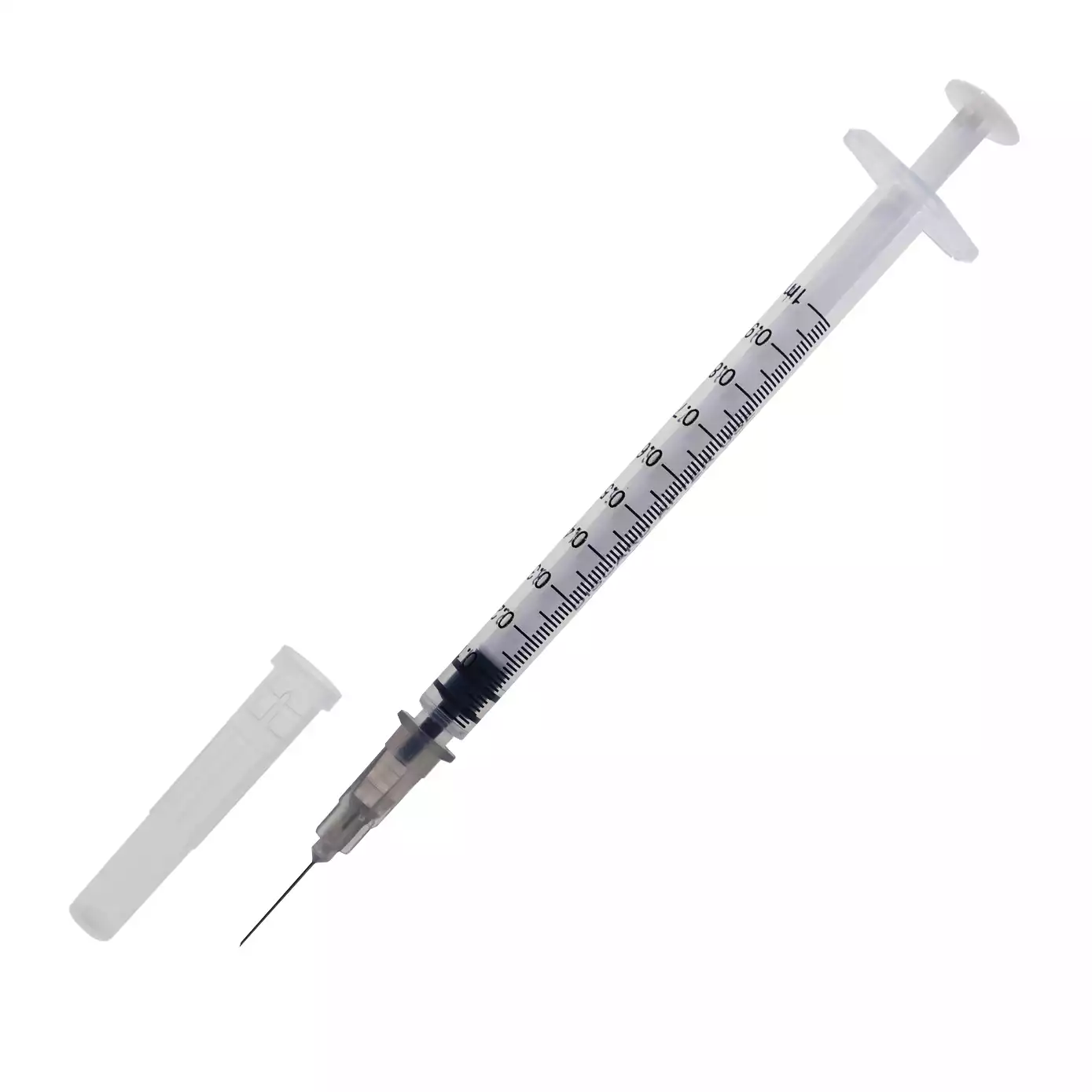 Шприц 1,0мл туберкулиновый, 3-х компонентный, игла 27G*1/2 (0,40*12мм), стерильный