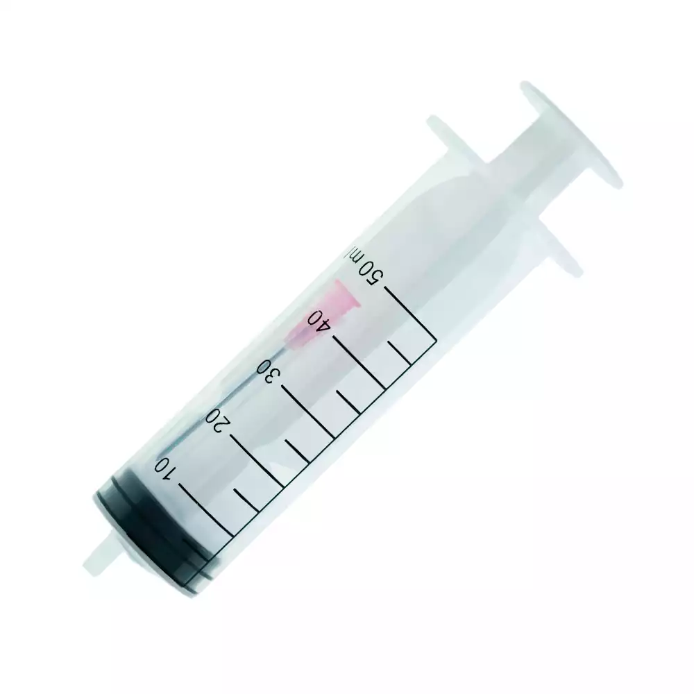 Шприц VANSUNTECH 50,0мл, игла 18G*1 1/2 (1,2х38мм), 3-х компонентный, находится внутри цилиндра, стерильный