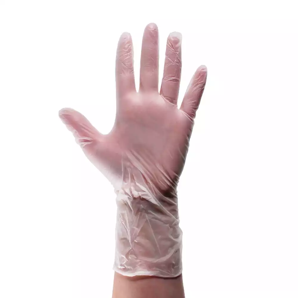 Перчатки Basic Vinyl, виниловые, размер S, вес 8,0 г/пара, неопудренные, нестерильные, упаковка 50пар