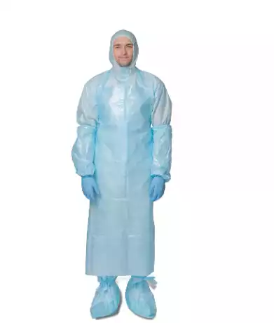 Комплект одежды защитной для врача-инфекциониста № 6, нестерильный , 50-52 р-р (комбинезон-каспер, фартук, нарукавники, бахилы)