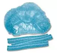 Шапочка - берет Шарлотта, клип, материал СМС 17г/м2, нестерильная,цвет голубой