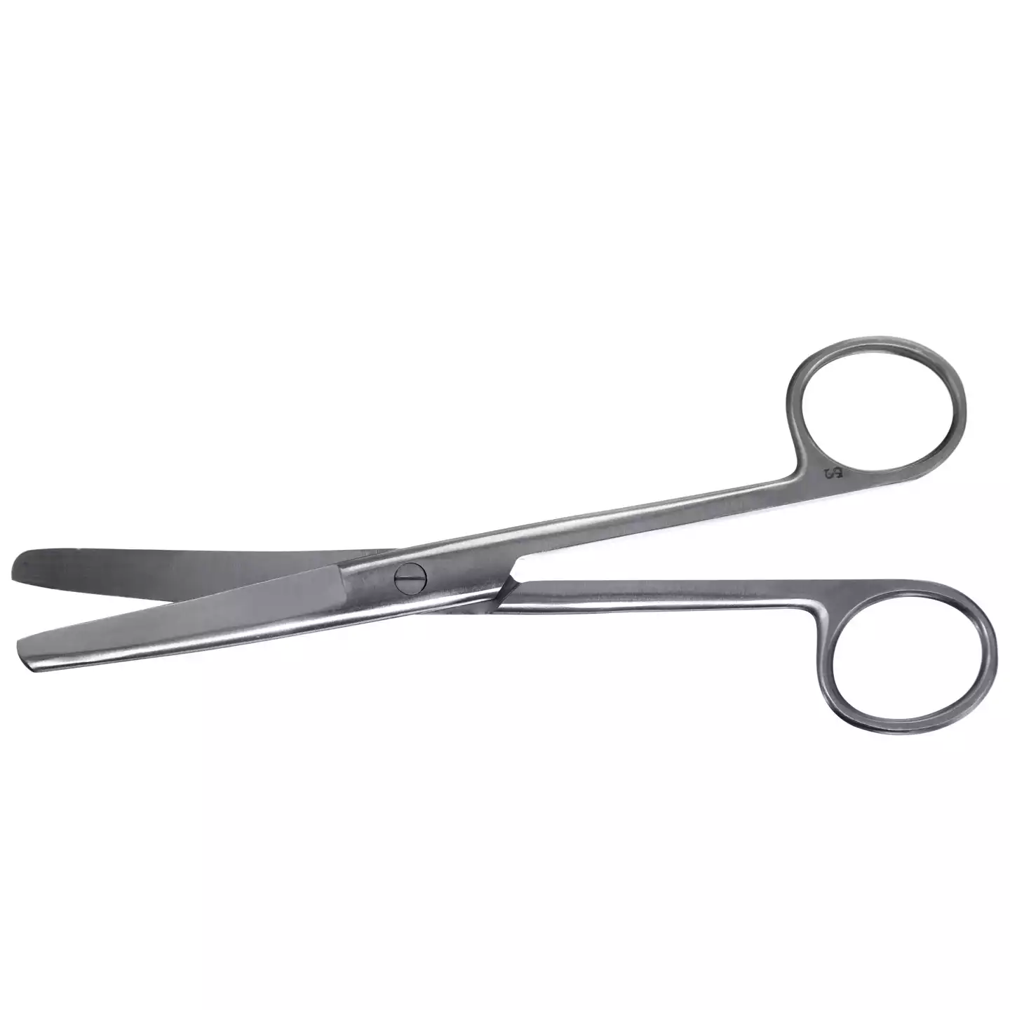 Ножницы 13-136 тупоконечные вертикально-изогнутые, длина 170мм, аналог Н-4